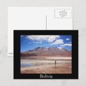 Postale Volcan dans un paysage de l'Altiplano carte postal (Devant / Derrière)