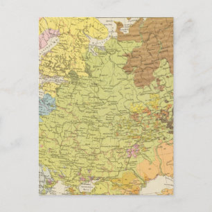Postale Volkerkarte von Russland - Carte de la Russie
