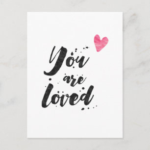 Postale Vous êtes aimé - Carte Inspirationnelle