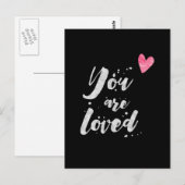 Postale Vous êtes aimé - Carte Inspirationnelle (Devant / Derrière)