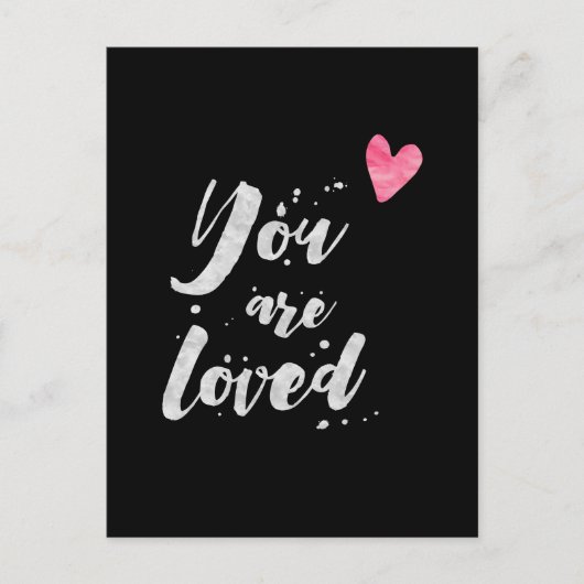 Postale Vous êtes aimé - Carte Inspirationnelle (Devant)