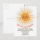 Postale Vous êtes mes paroles de soleil carte de voeux (Devant / Derrière)