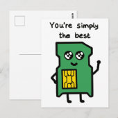 Postale "Vous êtes tout simplement la meilleure" carte (Devant / Derrière)