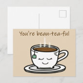 Postale Vous êtes une belle carte de jeu pour amoureux (Devant / Derrière)