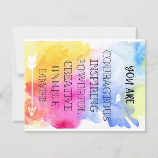 Postale Vous êtes une carte aimée