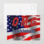 Postale Vous êtes une carte de vœux de félicitations améri (Devant / Derrière)