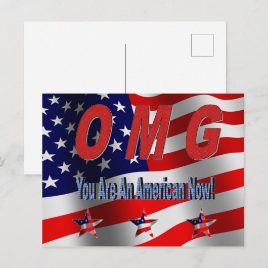 Postale Vous êtes une carte de vœux de félicitations améri (Devant / Derrière)