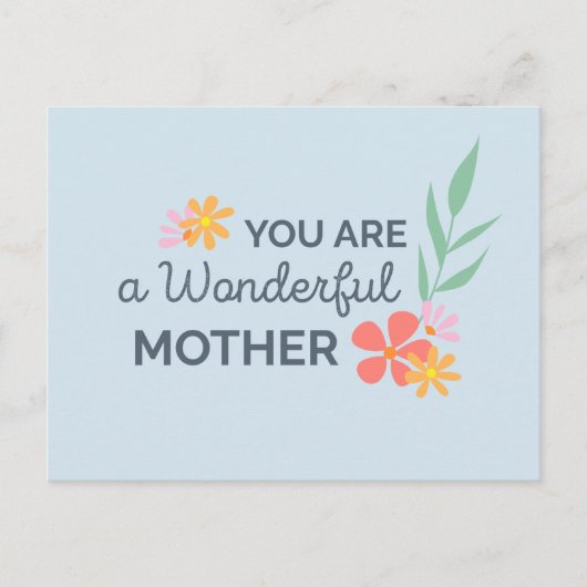 Postale Vous êtes une merveilleuse fête des mères | Carte  (Devant)