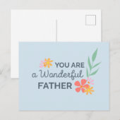 Postale Vous Êtes Une Merveilleuse Fête des pères | Carte  (Devant / Derrière)