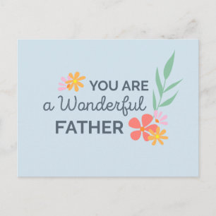 Postale Vous Êtes Une Merveilleuse Fête des pères Carte