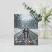 Postale Vrai Amour Attend Faire- Part Retardé Carte Postal (Debout devant)