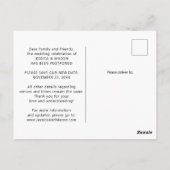 Postale Vrai Amour Attend Faire- Part Retardé Carte Postal (Dos)