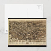 Postale Vue aérienne Carte de Goshen New York (1922) (Devant / Derrière)