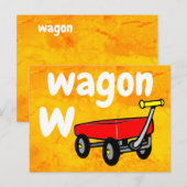 Postale w - carte flash du wagon (Devant / Derrière)