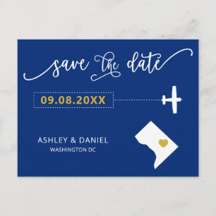Postale Washington D.C. Wedding Enregistrer la carte posta