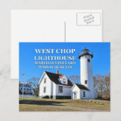 Postale West Chop Lighthouse, Marthas Vineyard Carte posta (Devant / Derrière)