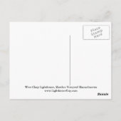 Postale West Chop Lighthouse, Marthas Vineyard Carte posta (Dos)