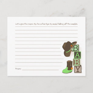 Postale Western Cowpoke Maman Carte conseils