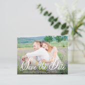 Postale Whimsy Photo Enregistrer la date Annonce Carte pos (Debout devant)