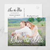 Postale Whimsy Photo Enregistrer la date Annonce Carte pos (Devant / Derrière)