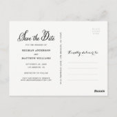 Postale Whimsy Photo Enregistrer la date Annonce Carte pos (Dos)