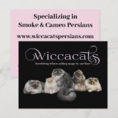 Postale WiccaCats GRAND carte de visite (Devant / Derrière)
