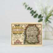 Postale Wiltshire Comté Angleterre Ancien Atlas Carte (Debout devant)