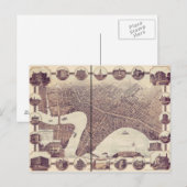 Postale Winnipeg Manitoba Carte des yeux des oiseaux du Ca (Devant / Derrière)