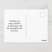 Postale Winter Wonderland Deer et Christmas Tree carte pos (Dos)