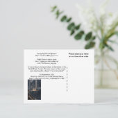 Postale WTC6 image 2 sur le dos non brillant de la carte p (Debout devant)