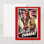 Postale WW1 carte collectrice 1914 CANADA PROPAGANDA (Devant / Derrière)