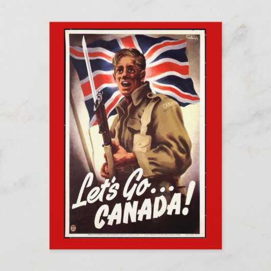 Postale WW1 carte collectrice 1914 CANADA PROPAGANDA (Devant)