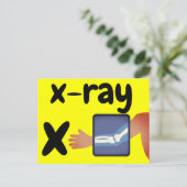 Postale x - carte flash xray (Debout devant)