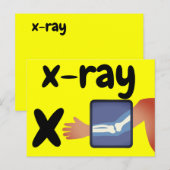 Postale x - carte flash xray (Devant / Derrière)