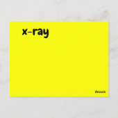 Postale x - carte flash xray (Dos)