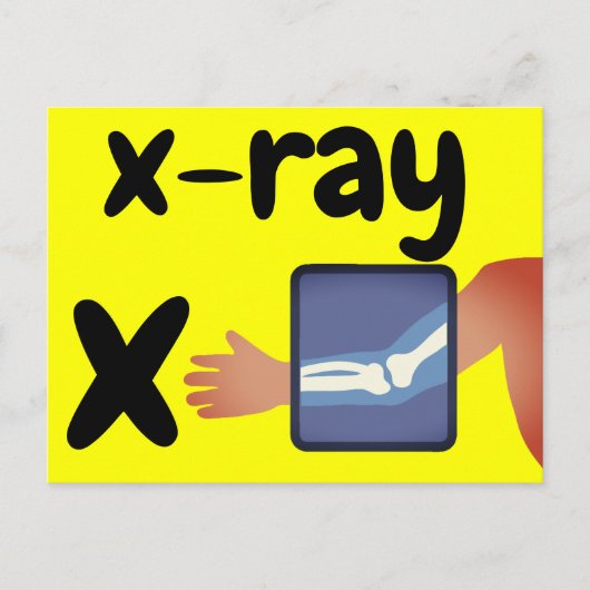 Postale x - carte flash xray (Devant)