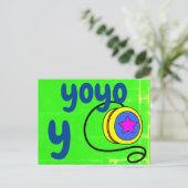Postale y - carte flash yoyo (Debout devant)