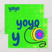 Postale y - carte flash yoyo (Devant / Derrière)