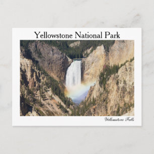 Postale Yellowstone - Yellowstone inférieur tombe carte