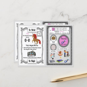 Postale Yitzy - Ytterbium Horn Carte de jeu Unicorn