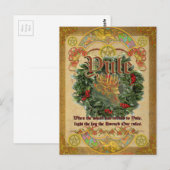 Postale Yule Winter Solstice Pagan Imaginaire Art Carte po (Devant / Derrière)