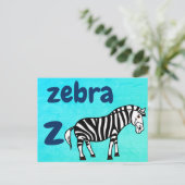 Postale z - carte flash zebra (Debout devant)