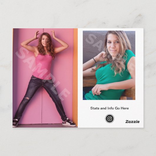 Postale Zeds de la carte comp Modèle à 2 faces (Dos)