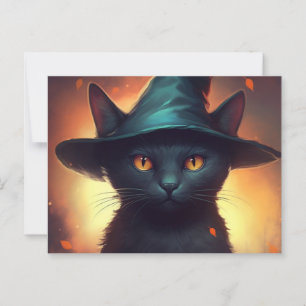 Postales Cat Halloween Briefkaart