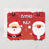 Postales de cartes de Père Noël le père noël (Devant / Derrière)