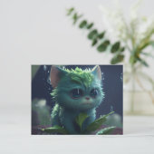Postales Green Cats Briefkaart (Staand voorkant)