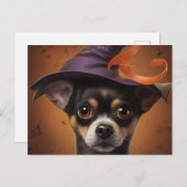 Postales Puppy Halloween Briefkaart (Voorkant / Achterkant)