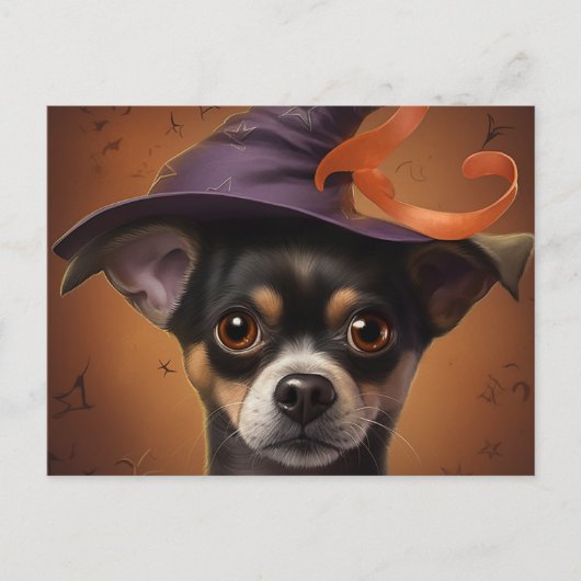 Postales Puppy Halloween Briefkaart (Voorkant)