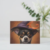 Postales Puppy Halloween Briefkaart (Staand voorkant)