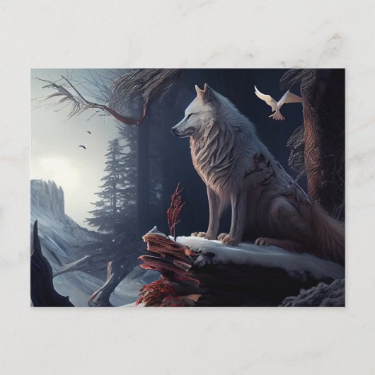 Postales White Wolf Briefkaart (Voorkant)
